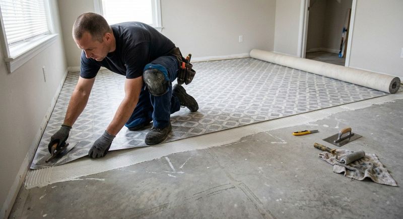 Sheet Linoleum Installation